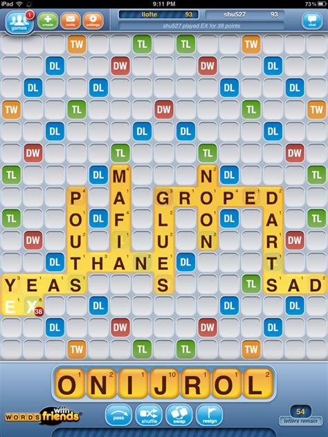 Words With Friends.